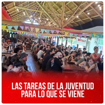 Las tareas de la juventud para lo que se viene