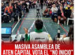 Masiva asamblea de ATEN Capital vota el “No Inicio” después del receso invernal