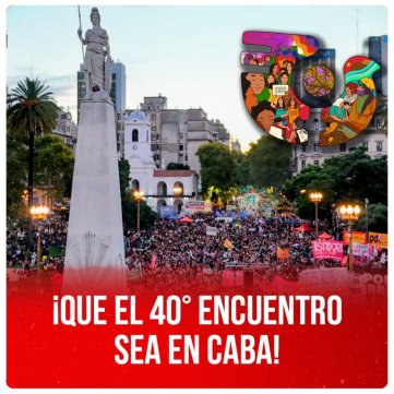 ¡Que el 40° Encuentro sea en CABA!