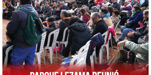Parque Lezama reunió las luchas que preparan la Marcha de la Bronca del 19S