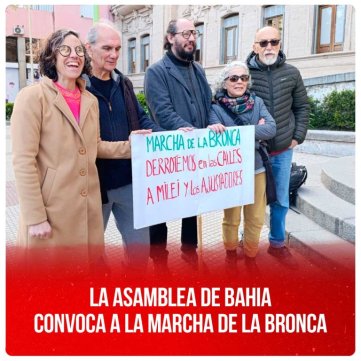 La asamblea de Bahia convoca a la Marcha de la Bronca