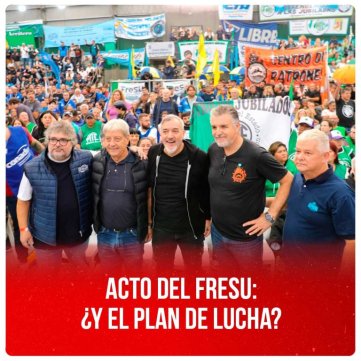 Acto del FreSU: ¿Y el plan de lucha?