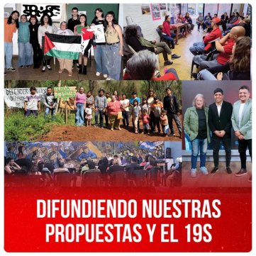 Difundiendo nuestras propuestas y el 19S