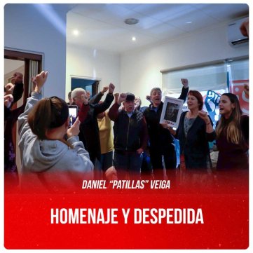 Daniel “Patillas” Veiga / Homenaje y despedida