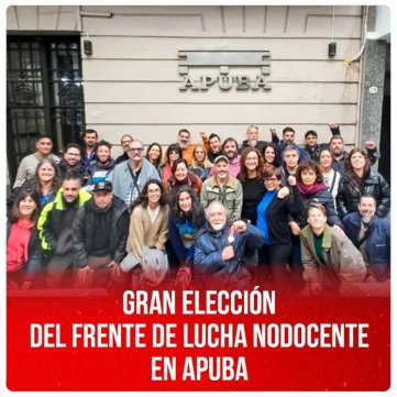 Gran elección del Frente de Lucha NoDocente en APUBA