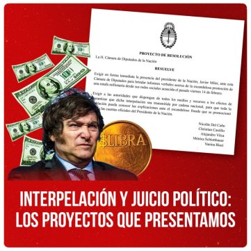 Interpelación y juicio político: los proyectos que presentamos