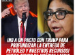 ¡No a un pacto con Trump para profundizar la entrega del petróleo y nuestros recursos! ¡Fuera Trump de América Latina y el Caribe!