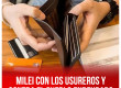 Milei con los usureros y contra el pueblo endeudado