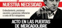 Acto en las puertas de Mercado Libre en La Matanza / Diputada Schlotthauer: “Galperín hace usura con nuestra necesidad”