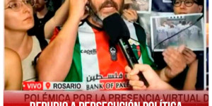 Repudio a persecución política contra Mariano Soria, dirigente de Izquierda Socialista de Rosario, por defender la causa Palestina