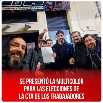 Se presentó la Multicolor para las elecciones de la CTA de los Trabajadores