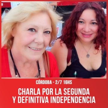 Córdoba / Charla por la segunda y definitiva independencia