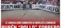 El sindicalismo combativo se movilizó a Congreso / Rubén “Pollo” Sobrero reclamó paro de 36 horas