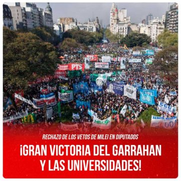 Rechazo de los vetos de Milei en Diputados / ¡Gran victoria del Garrahan y las universidades!