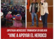 Diputada Mercedes Trimarchi en Bolivia “Vine a apoyar el heroico levantamiento obrero y popular”