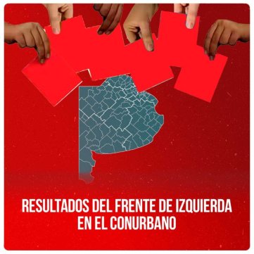 Resultados del Frente de Izquierda en el Conurbano
