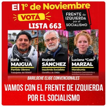 Bariloche elige convencionales / Vamos con el Frente de Izquierda por el Socialismo