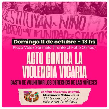 Acto contra la violencia vicaria