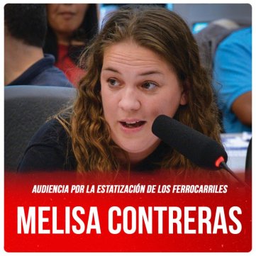 Audiencia por la estatización de los ferrocarriles / Melisa Contreras