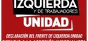 Declaración del Frente de Izquierda Unidad / Repudio a la agresión imperialista a Venezuela y llamado a la más amplia movilización