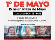 Acto unitario del 1º de mayo / “Pollo” Sobrero y diputado Giordano en Plaza de Mayo