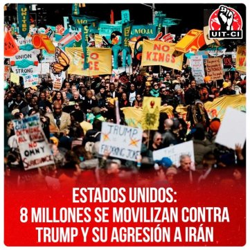 Estados Unidos: 8 millones se movilizan contra Trump y su agresión a Irán