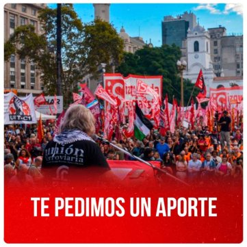 Te pedimos un aporte