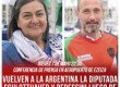 Conferencia de prensa en Aeropuerto de Ezeiza - jueves 7/5, 22:30 hs. / Vuelven a la Argentina la diputada Schlotthauer y Peressini luego de ser secuestrados por Israel