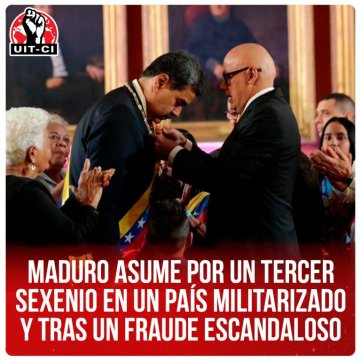 Maduro asume por un tercer sexenio en un país militarizado y tras un fraude escandaloso