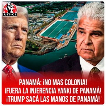 Panamá: ¡No mas colonia!¡Fuera la injerencia yanki de Panamá!¡Trump sacá las manos de Panamá!