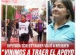 Diputada Schlotthauer viajó a Neuquén / “Vinimos a traer el apoyo a la lucha docente”