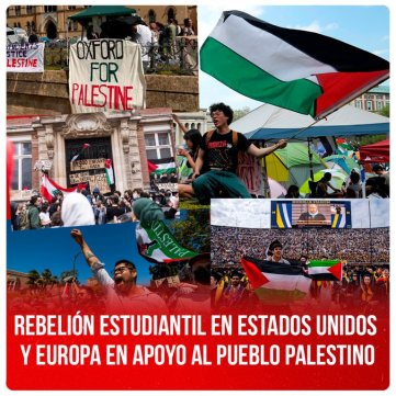 Rebelión estudiantil en Estados Unidos y Europa en apoyo a Palestina