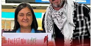 Flotilla Global Sumud 2026 / Diputada Schlotthauer y Ezequiel Peressini partieron desde Ezeiza para navegar rumbo a Gaza