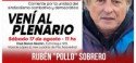 Rubén “Pollo” Sobrero / Lanzamiento de “A Luchar”, corriente sindical combativa y democrática