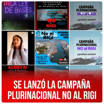 Se lanzó la campaña plurinacional NO al RIGI