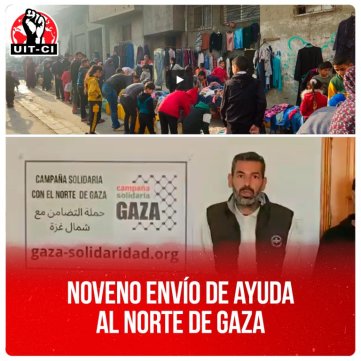 Noveno envío de ayuda al norte de Gaza