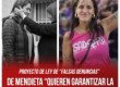 Proyecto de ley de “falsas denuncias” / De Mendieta “Quieren garantizar la impunidad de abusadores y violentos”