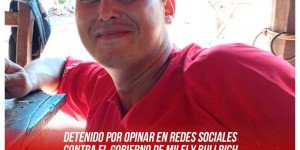 Detenido por opinar en redes sociales contra el gobierno de Milei y Bullrich / Libertad de Franco Oscari en Jujuy