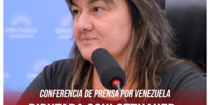 Conferencia de prensa por Venezuela / Diputada Schlotthauer: “Fuera la intervención militar de Trump en Venezuela”