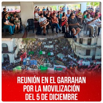 Reunión en el Garrahan por la movilización del 5 de diciembre