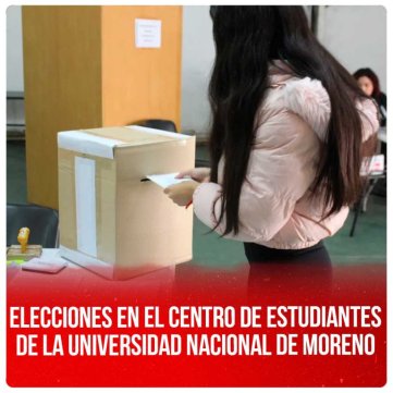 Elecciones en el Centro de Estudiantes de la Universidad Nacional de Moreno