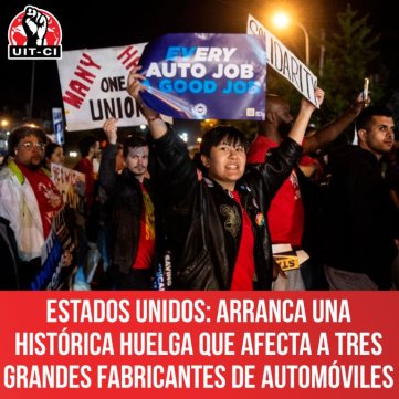 Estados Unidos: Arranca una histórica huelga que afecta a tres grandes fabricantes de automóviles