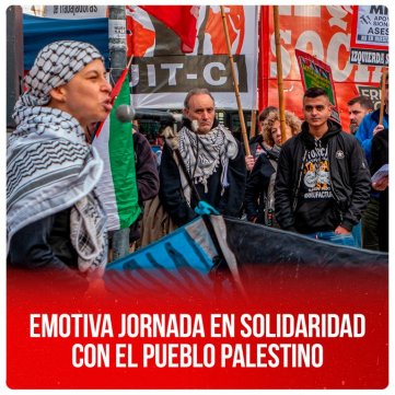 Emotiva jornada en solidaridad con el pueblo palestino