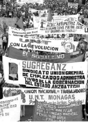 Marcha de trabajadores venezolanos