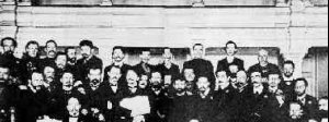 Integrantes del soviet junto a sus abogados en el juicio