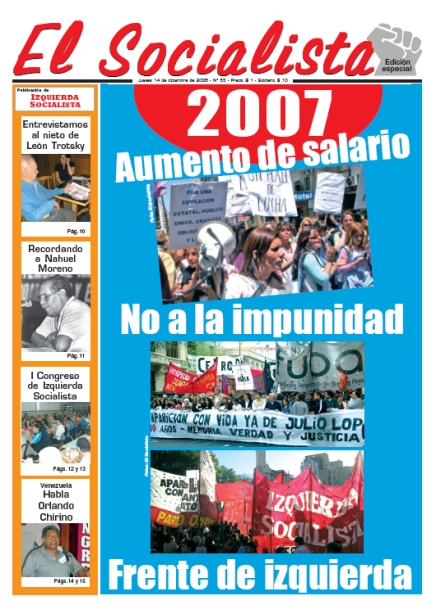 Tapa de El Socialista