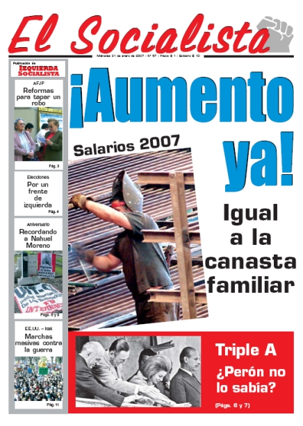 Tapa de El Socialista