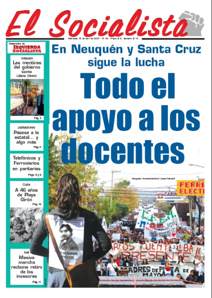 Tapa de El Socialista