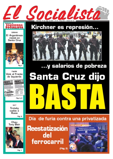 Tapa de El Socialista