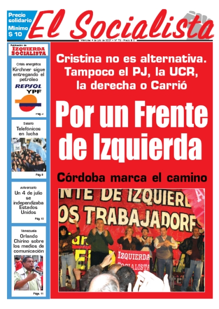 Tapa de El Socialista